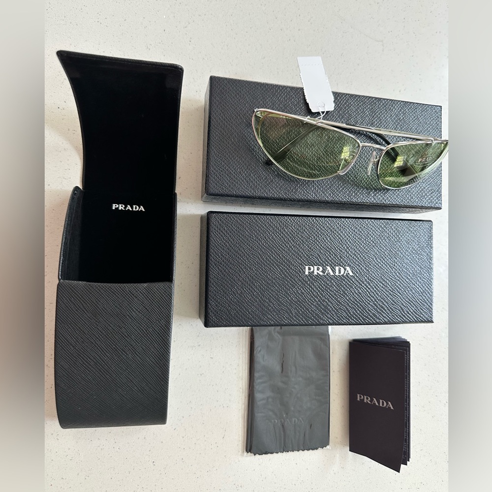 PRADA Cat Eye Sunglasses 100% UV Protection 66 mm